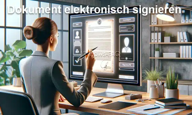 Wie Sie PDF-Dokumente ohne Druckvorgang elektronisch signieren