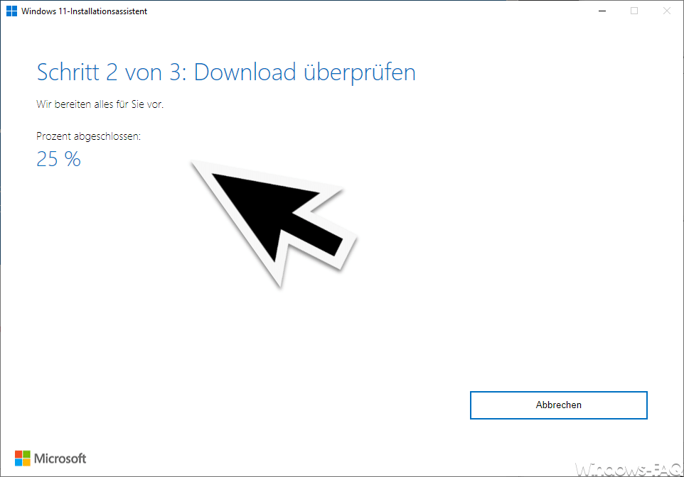 Schritt 2 von 3 Windows 11 Download überprüfen