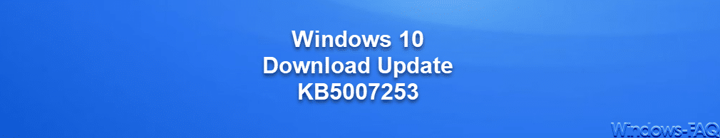Download Update KB5007253