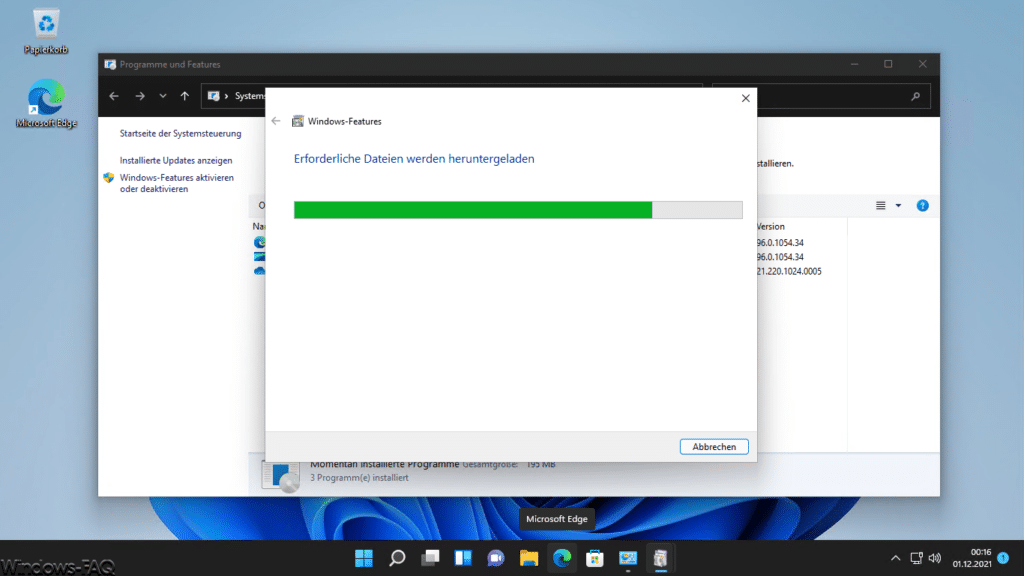 .Net Framework Windows 11 Dateien werden heruntergeladen