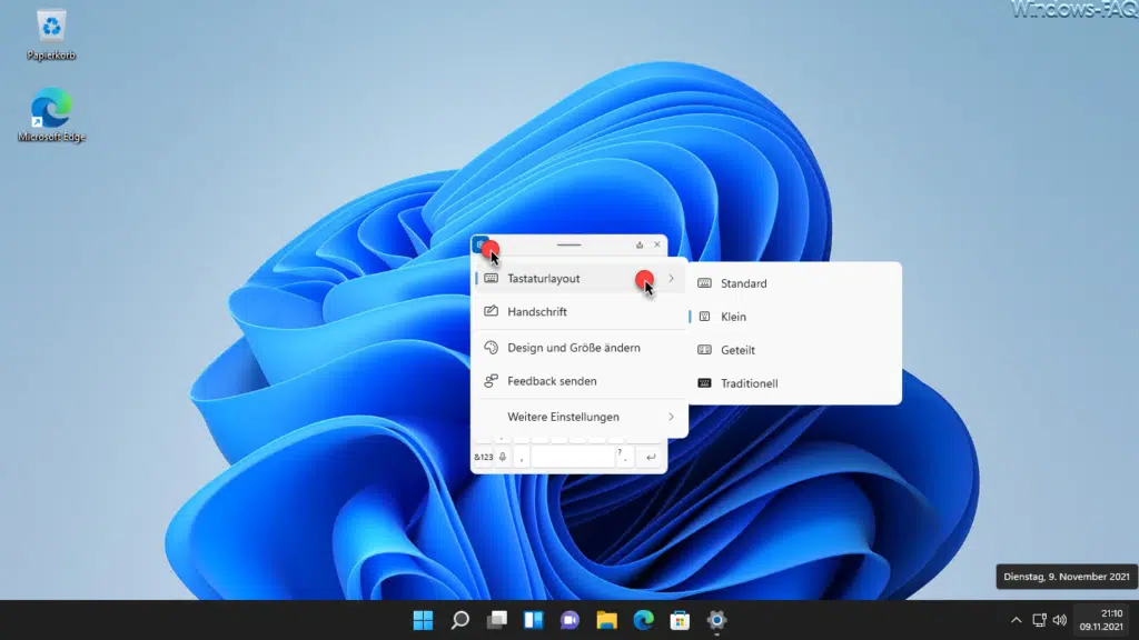 Windows 11 Bildschirmtastatur Einstellungen