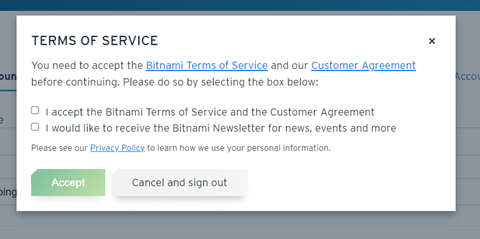Bitnami Terms of Service