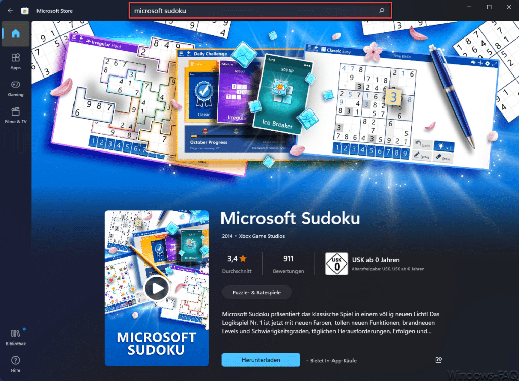 Microsoft Sudoku Download