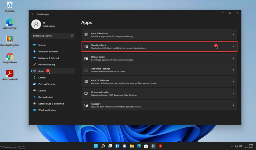 Windows 11 Standard-Apps