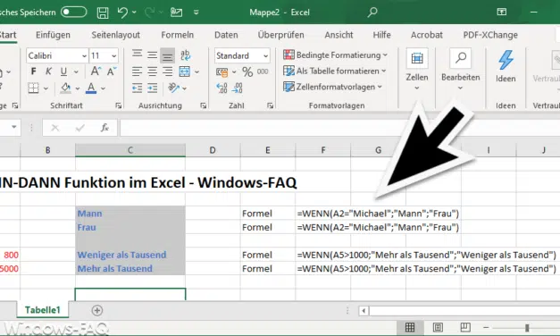 Excel Wenn Dann Funktion
