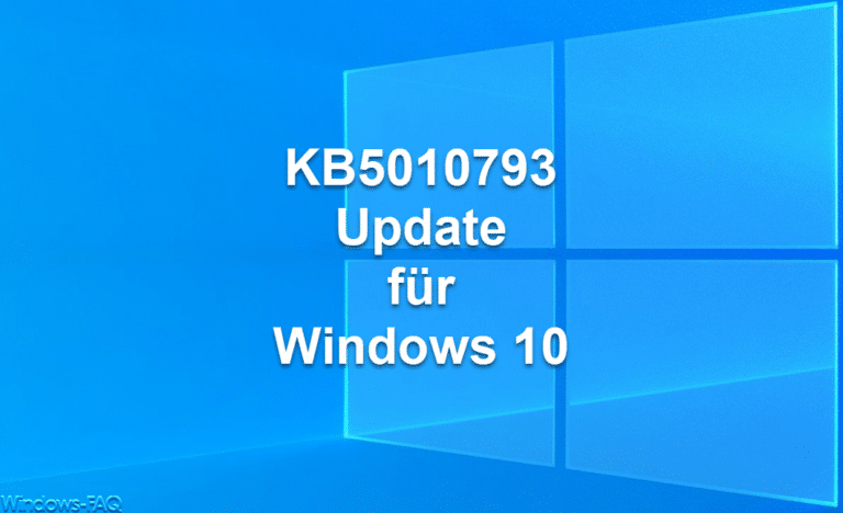 KB5010793 Update für Windows 10