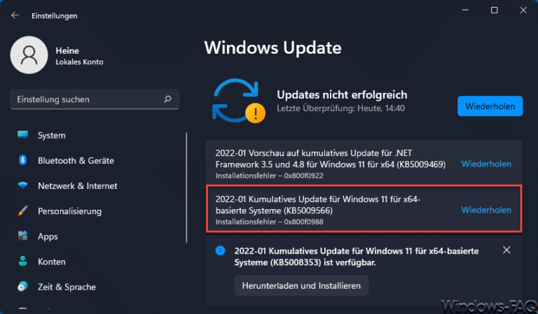 0x800f0988 Windows Update