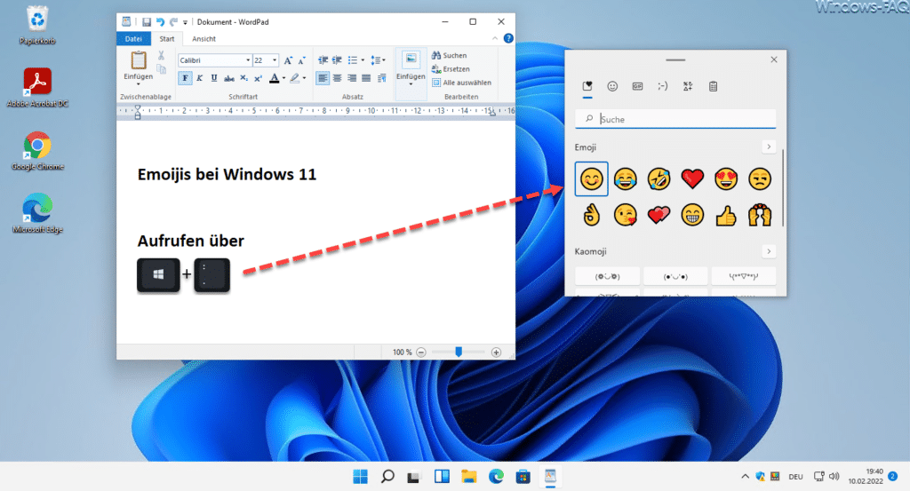 Emojis Windows 11