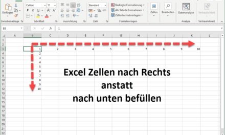 Excel: Verhalten der Eingabetaste ändern