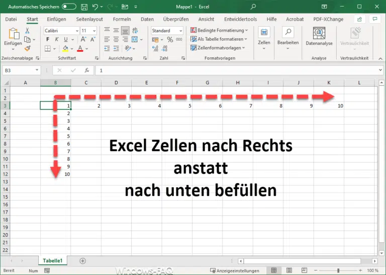 Excel: Verhalten der Eingabetaste ändern