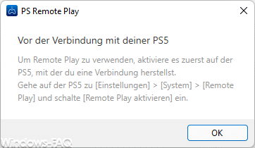 Remote Play Einstellungen PS5