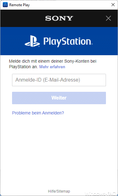 Sony Playstation Anmeldung