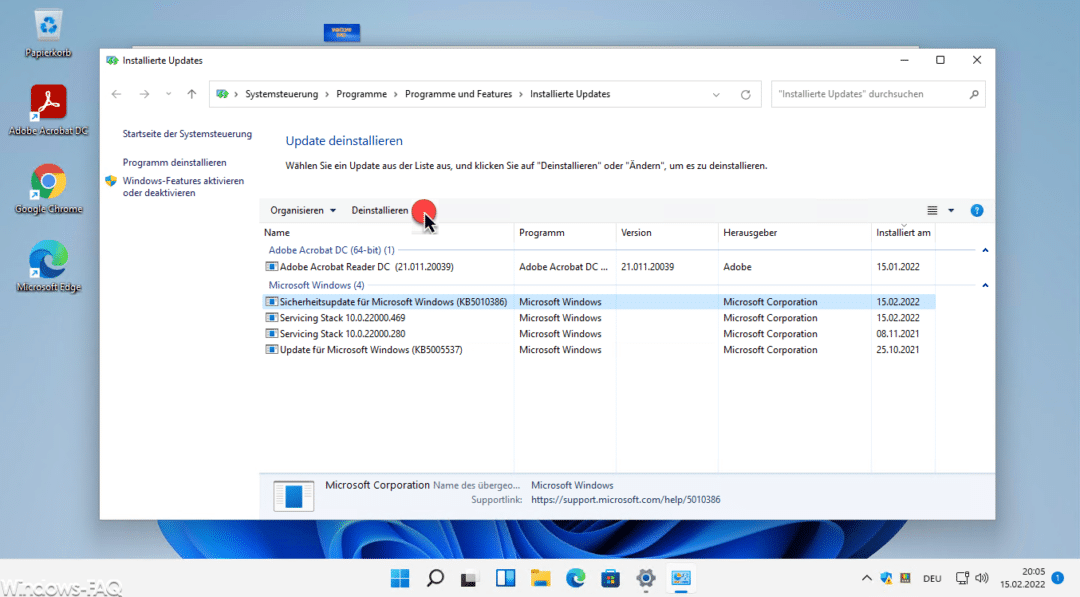 Windows 11 Updates deinstallieren - Windows FAQ