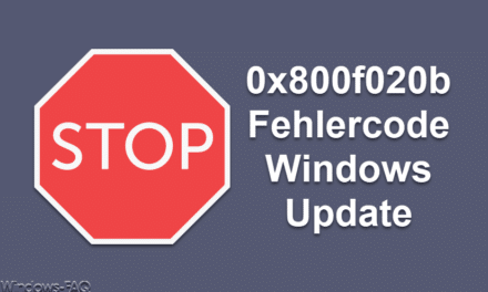 0x800f020b Fehlercode Windows Update