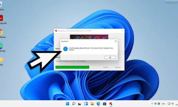 Kaspersky Virenscanner komplett entfernen