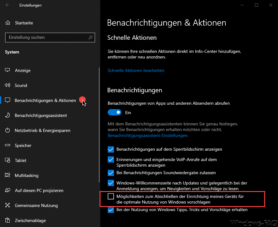 Windows 10 Möglichkeiten zum Abschließen der Einrichtung meines Geräts für die optimale Nutzung von Windows vorschlagen