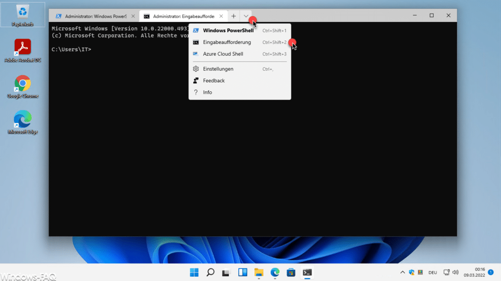 Windows 11 Eingabeaufforderung Windows Terminal