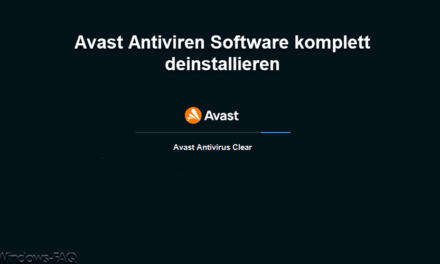 Avast Antivirus komplett deinstallieren