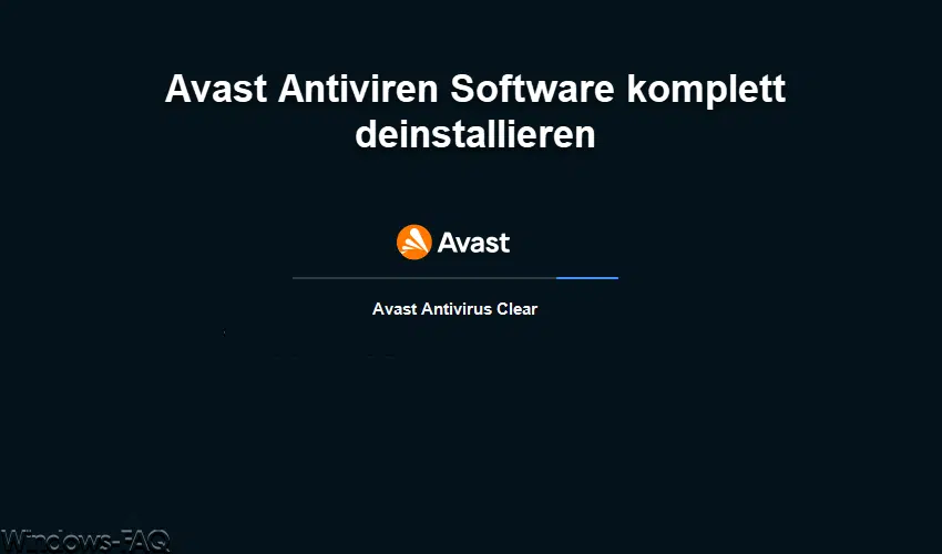 Avast Antivirus komplett deinstallieren