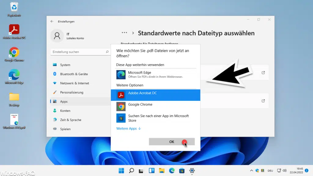 Windows 11 PDF Öffnen mit