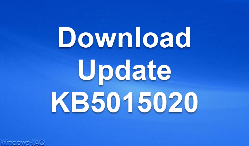Download Windows 10 Update KB5015020 