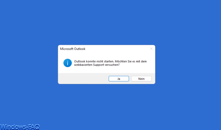 Outlook Startprobleme
