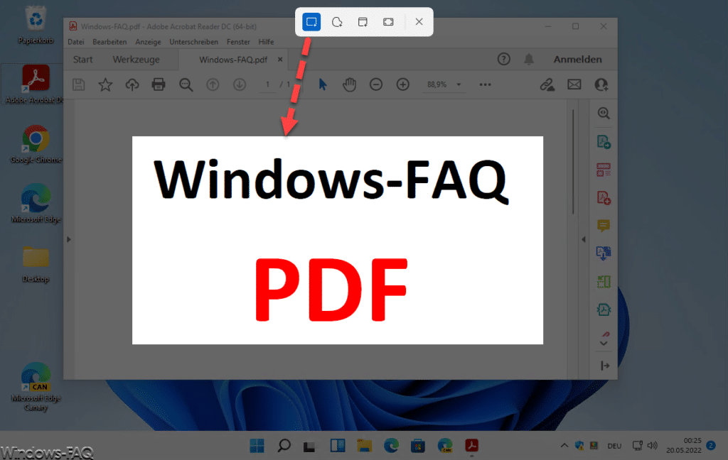 PDF Bereich markieren