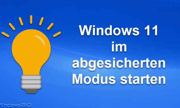 Windows 11 abgesicherter Modus