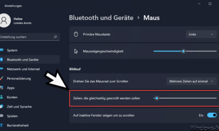 Windows 11 Maus scrollt zu langsam oder zu schnell