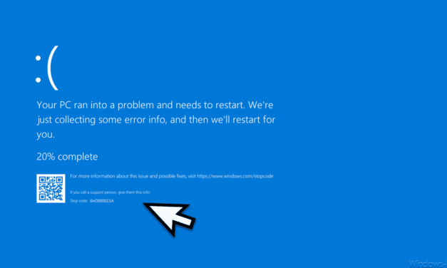 Windows BlueScreen 0xC000021A