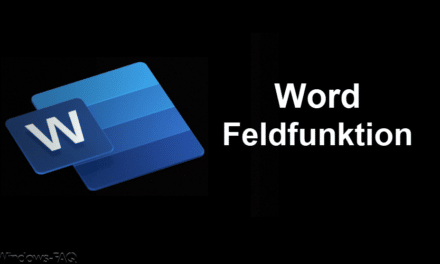 Word Feldfunktionen ausschalten