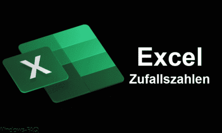 Excel Zufallszahlen erzeugen