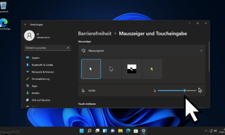 Windows 11 Mauszeiger Größe und Aussehen ändern