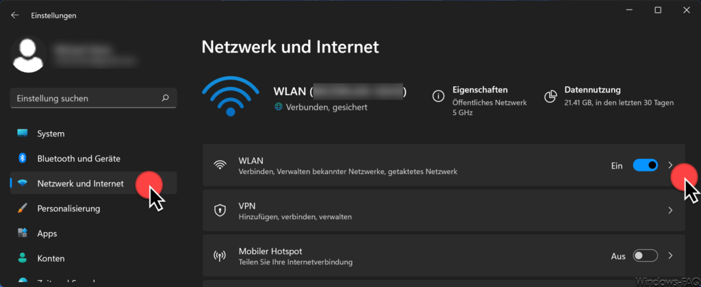 Windows 11 Netzwerk & Internet