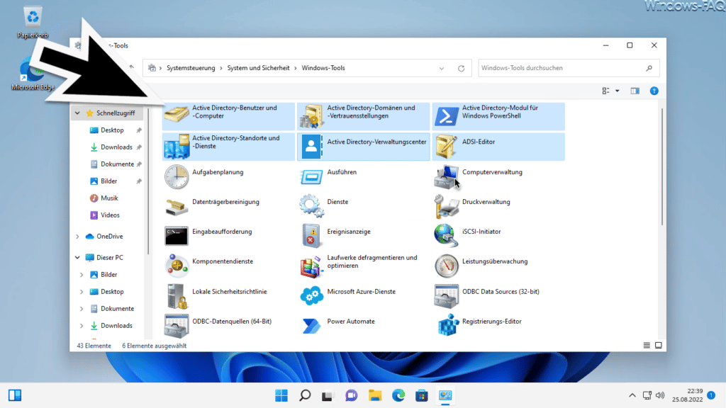 Active Directory Verwaltungstools Windows 11