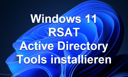 Windows 11 RSAT Active Directory Tools installieren
