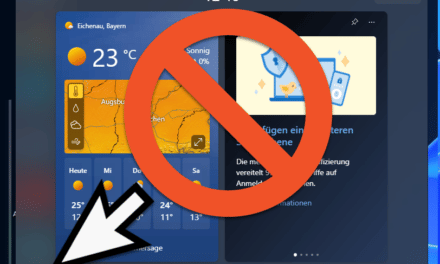 Windows 11 Wetter Widget deaktivieren