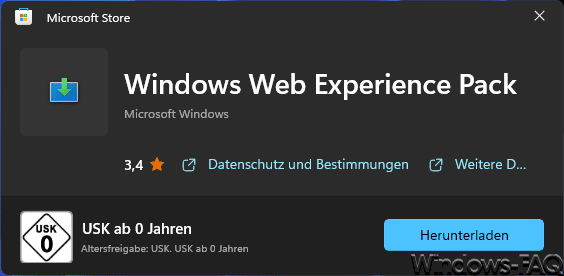 Windows Web Experience Pack Download
