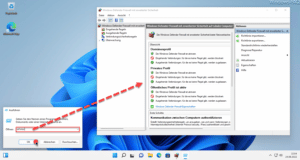 Windows Firewall schnell starten