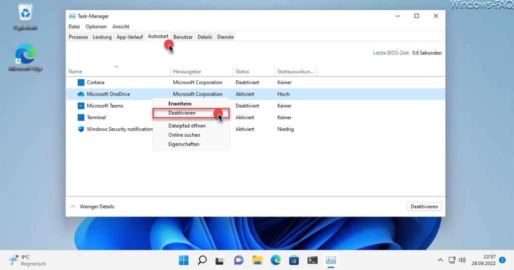 Autostart Windows Task-Manager