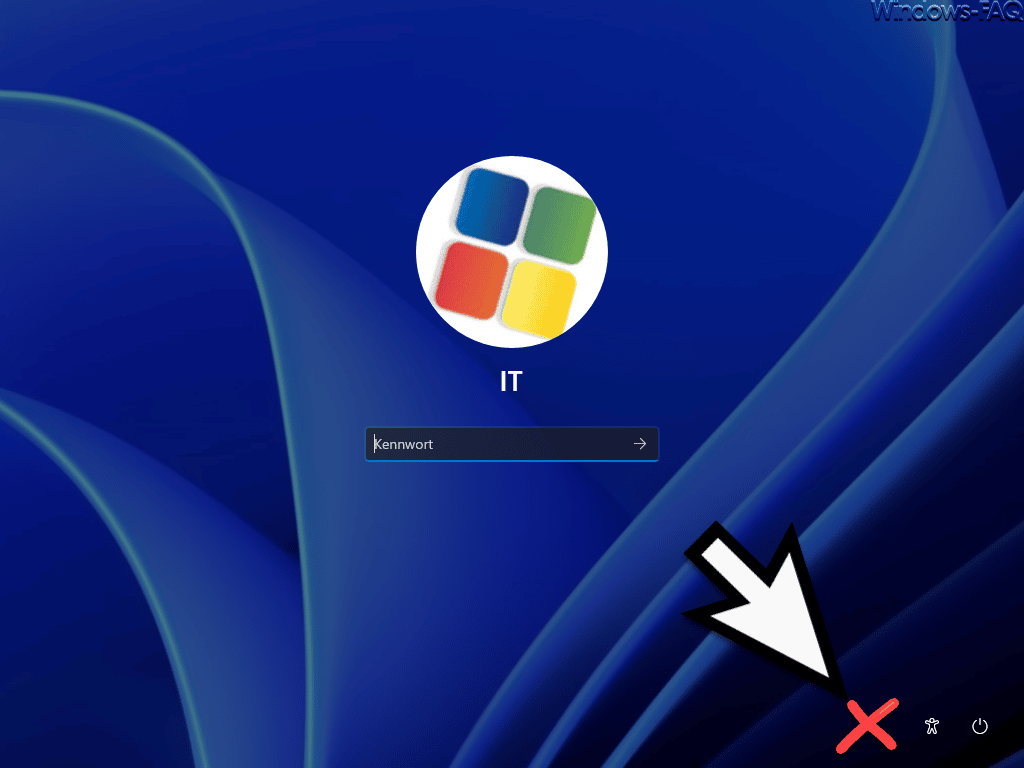Netzwerk Symbol entfernt vom Windows Lockscreen