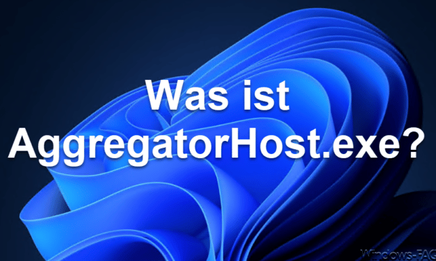 Was ist AggregatorHost.exe