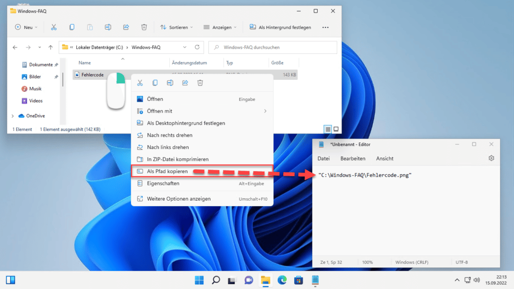 Windows 11 Explorer Als Pfad kopieren