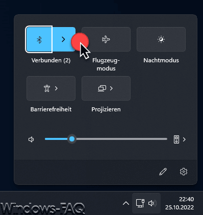 Bluetooth Windows 11 Taskleiste