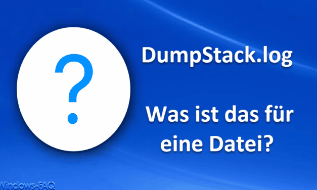 DumpStack.log – Was ist das für eine Datei?