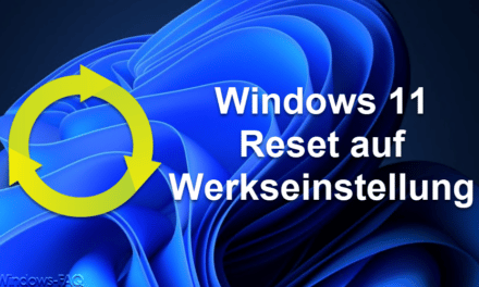 Windows 11 auf Werkseinstellung zurücksetzen