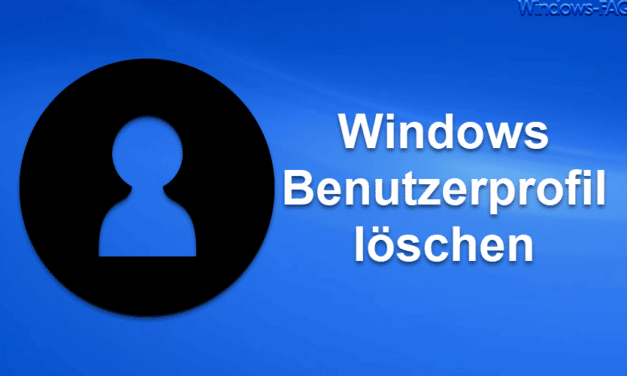 Windows Benutzerprofil löschen