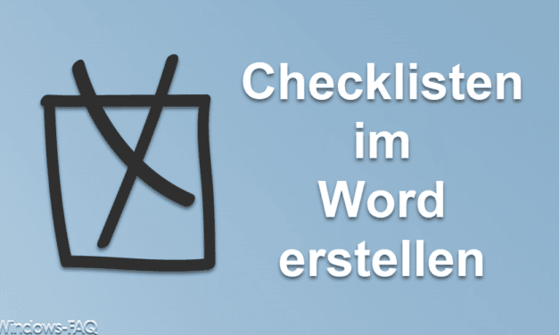 Word Checklisten erstellen