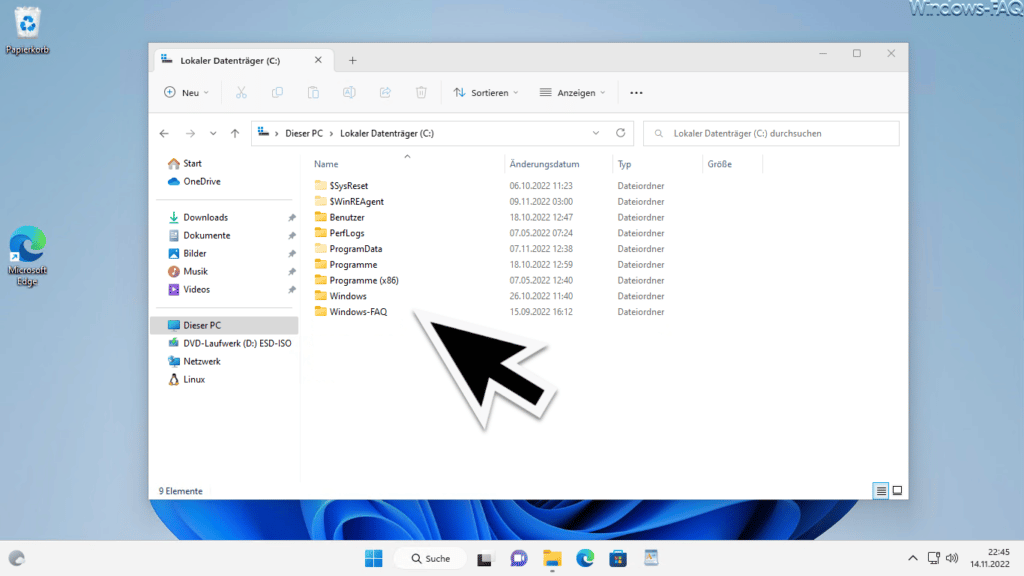 Explorer ohne Windows Systemdateien