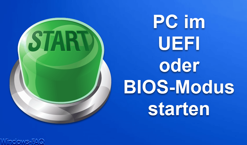 Wie komme ich ins UEFI oder ins BIOS?